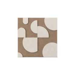 Wandpaneel Luna 20x20 cm brown/beige - set van 4