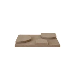 Wandpaneel Luna 20x20 cm brown - set van 4