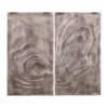 Wandpaneel Sierra brons 100x90 cm - set van 2
