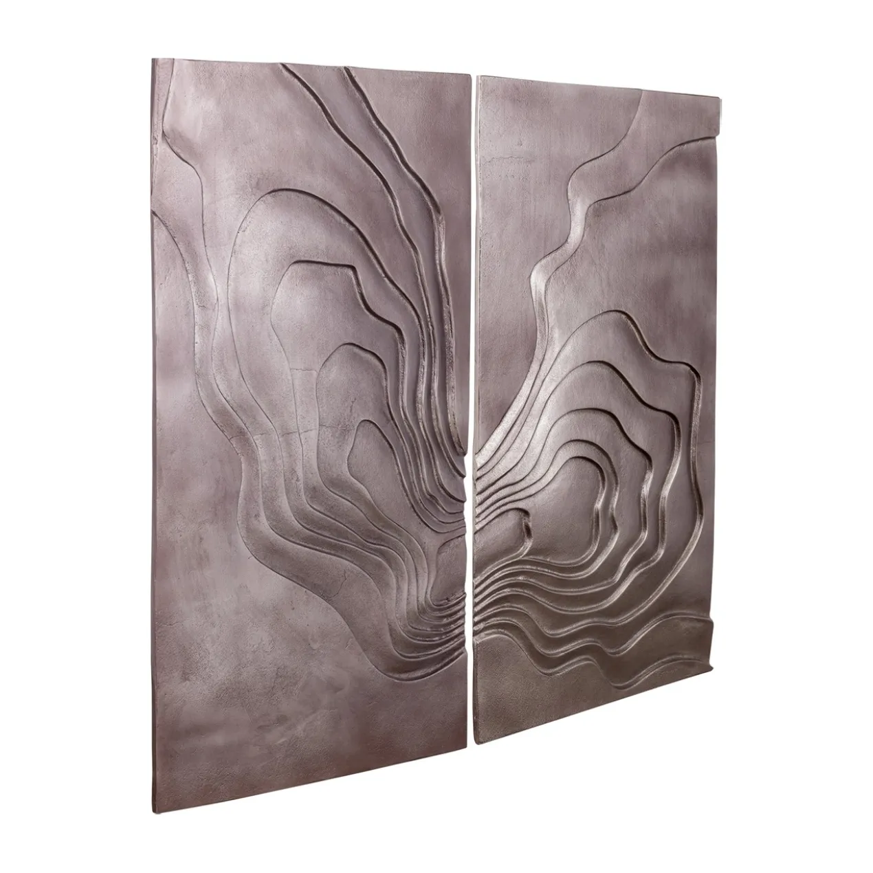 Wandpaneel Sierra brons 100x90 cm - set van 2