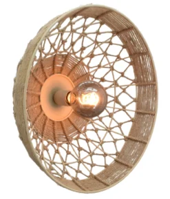 Wand / plafondlamp Noah medium naturel