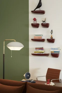 Wandplank Corniche L zwart
