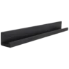 Wandplank Factory zwart S set van 2 - ACFW68
