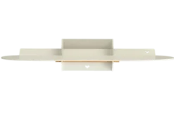 Wandplankje Ovaal lichtgrijs