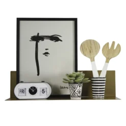 Wandplank magnetisch large goud