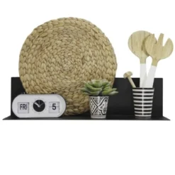 Wandplank magnetisch large zwart
