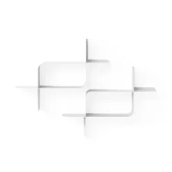 Wandplank Montage metaal wit - set van 2