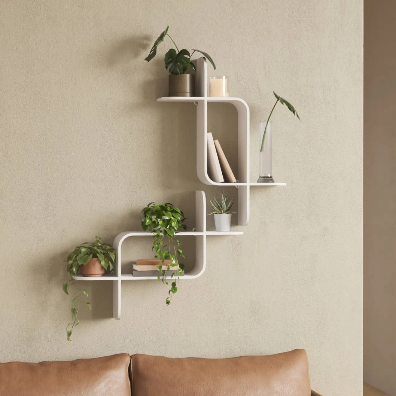 Wandplank Montage wandplank wit hout