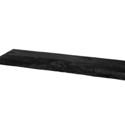Wandplank Pure zwart mango 80 cm