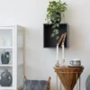 Wandplank vierkant donkergrijs Frenkie