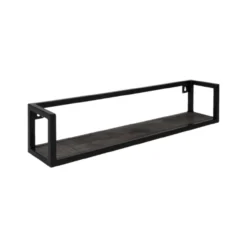 Wandplank Vintage Zwart Mangohout 81 cm