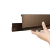 Wandplank 100x15 cm anodic bruin