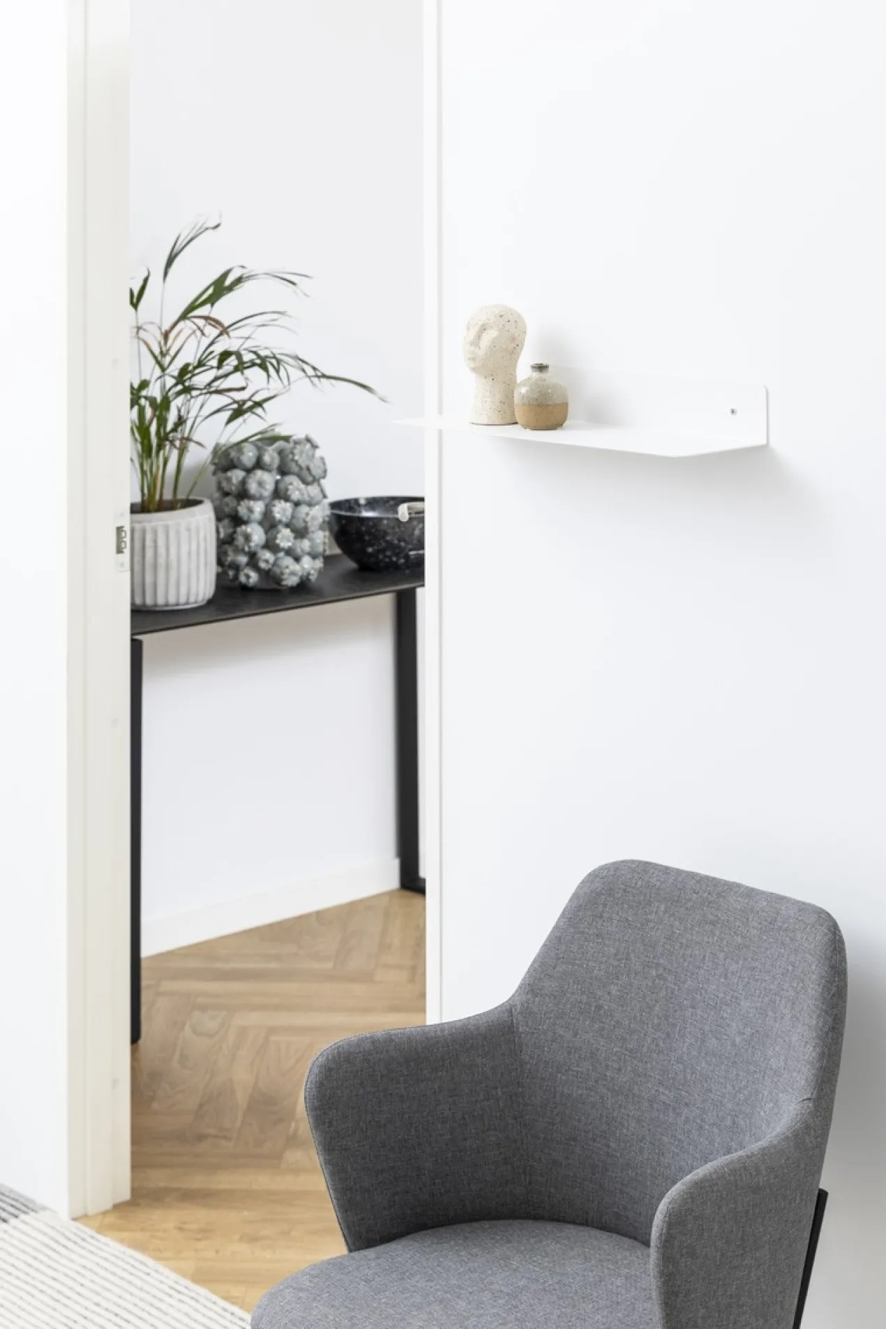 Wandplank Yara metaal - wit Wit