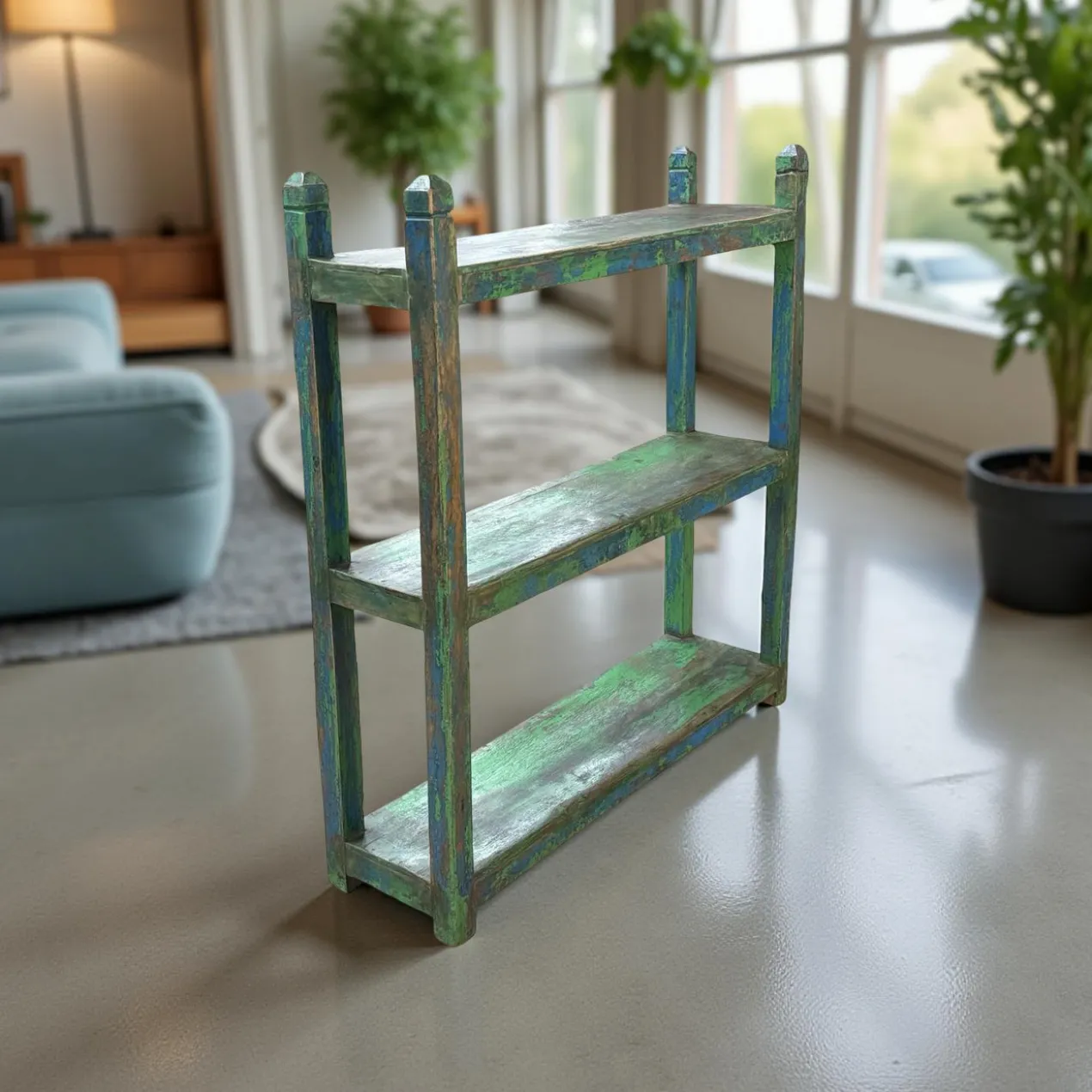 Wandrek groen/blauw uniek