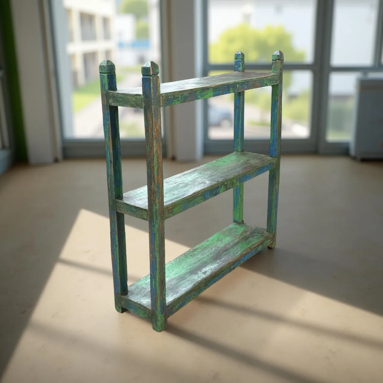 Wandrek groen/blauw uniek