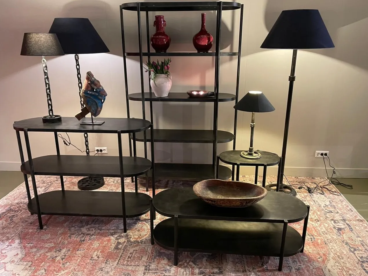 Wandtafel Bologna Zwart 120-90-46
