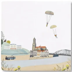 Wandtegel Arnhem aan de Rijn M