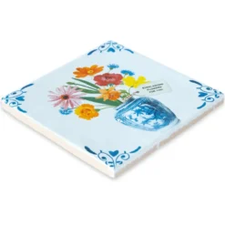 Wandtegel A Vase with love and bliss M