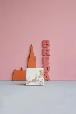 Wandtegel Dan denk ik aan Breda M