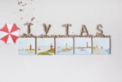 Wandtegel Fietsend op Vlieland M