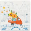 Wandtegel Flower delivery S