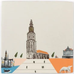 Wandtegel Groningse stadjers S