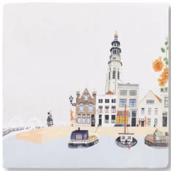 Wandtegel Moois uit Middelburg S