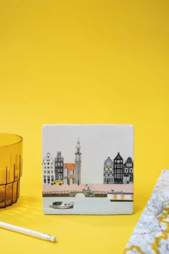 Wandtegel Struinen door Amsterdam M