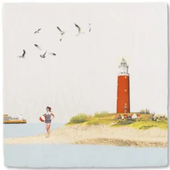 Wandtegel Terug op Texel S