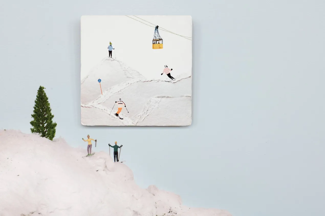 Wandtegel Wintersport M