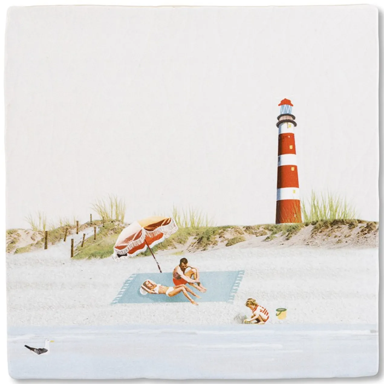 Wandtegel Ziltig zand van Ameland M