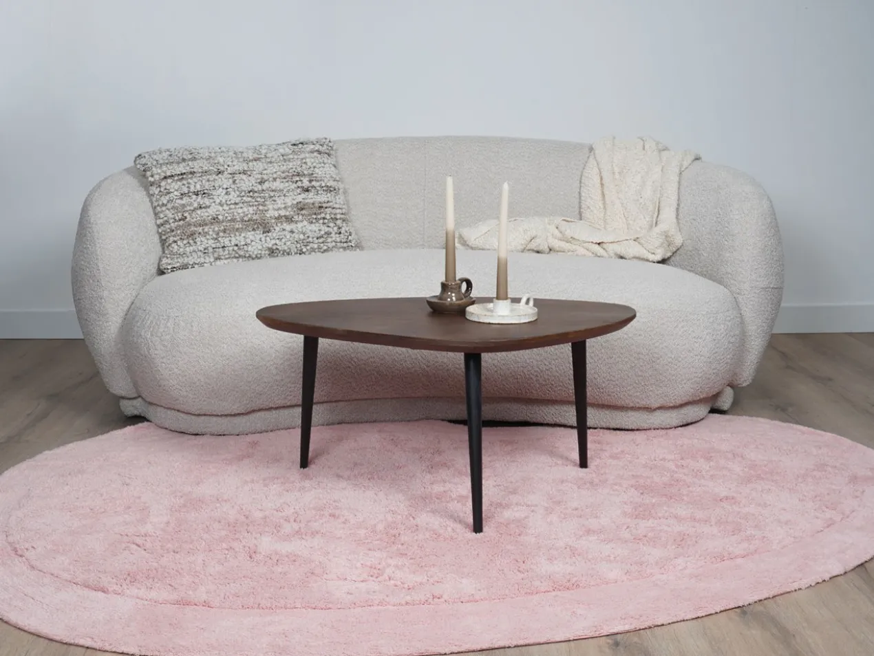 Wasbaar Vloerkleed Beach – Pink 140 x 200 cm