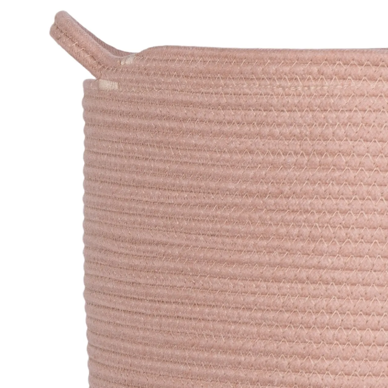 Wasmand katoen blush Ø35 cm