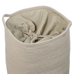Wasmand katoen pistachio green Ø35 cm