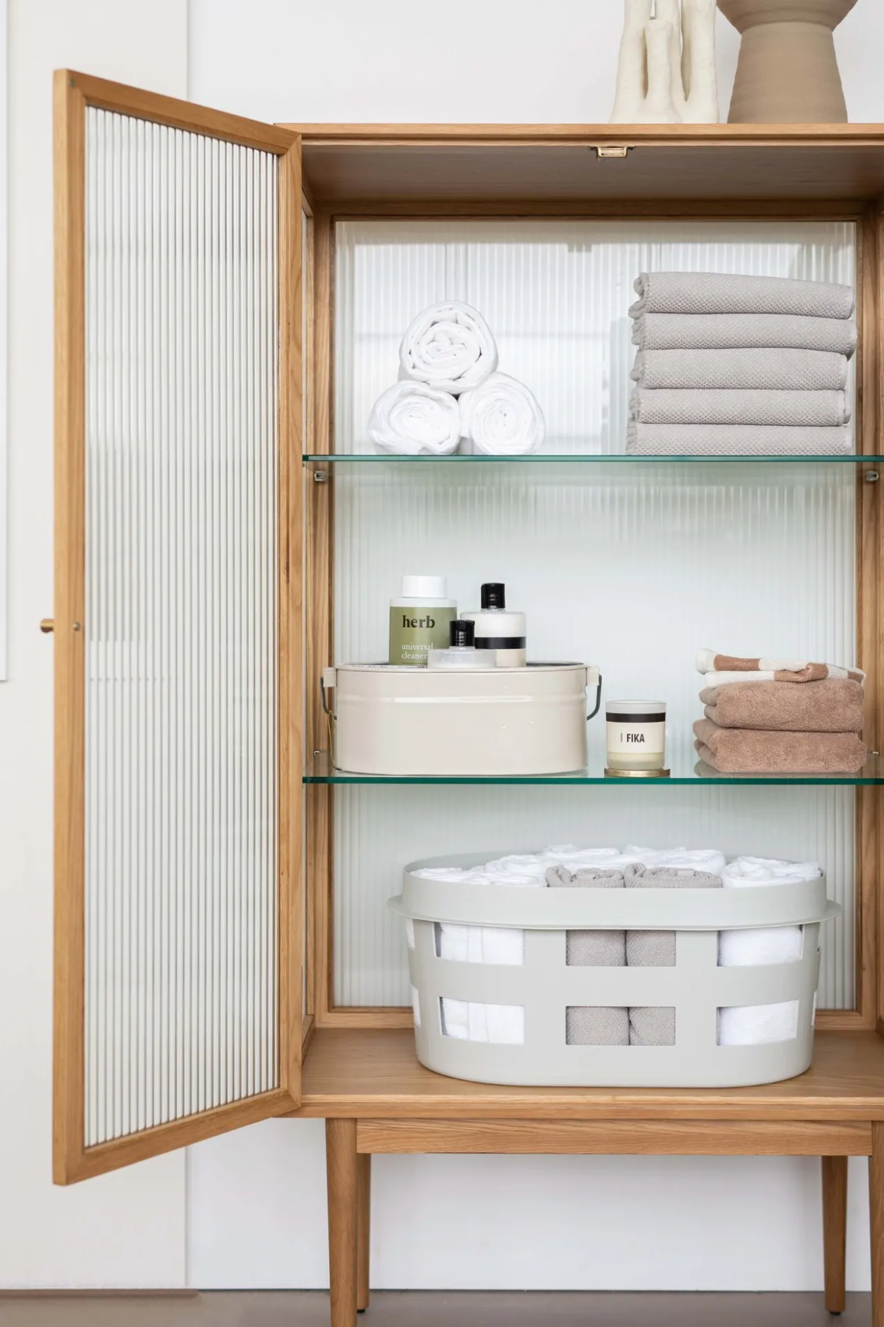 Wasmand Laundry Basket S nougat