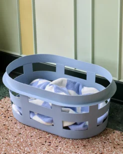 Wasmand Laundry Basket S soft blue