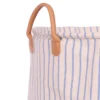 Wasmand leren hengsels stripe cobalt ø42