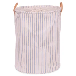 Wasmand leren hengsels stripe cobalt ø42