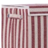 Wasmand rechthoek stripe burgundy