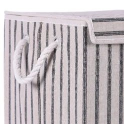 Wasmand rechthoek XL stripe black