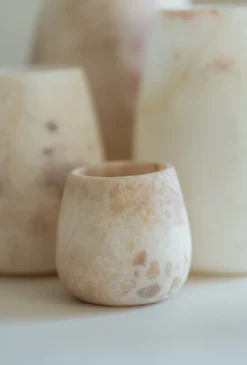 Waxinelichthouder Alabaster Ø10 cm