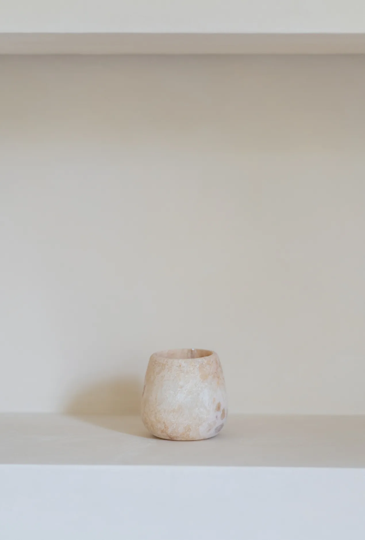 Waxinelichthouder Alabaster Ø10 cm