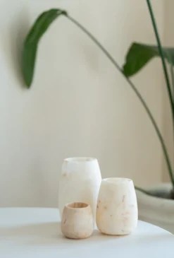 Waxinelichthouder Alabaster Ø10 cm
