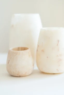 Waxinelichthouder Alabaster Ø10 cm