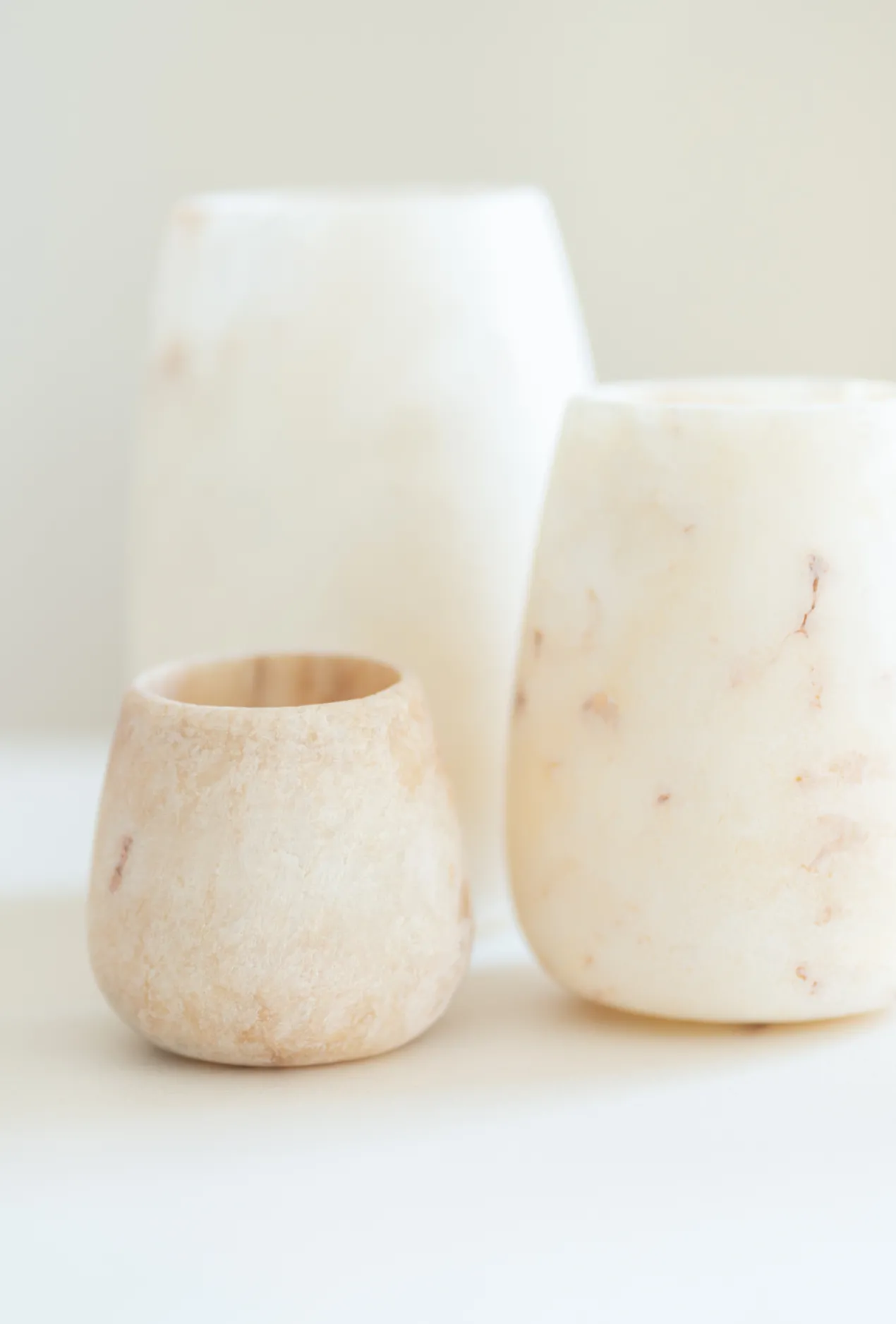 Waxinelichthouder Alabaster Ø10 cm