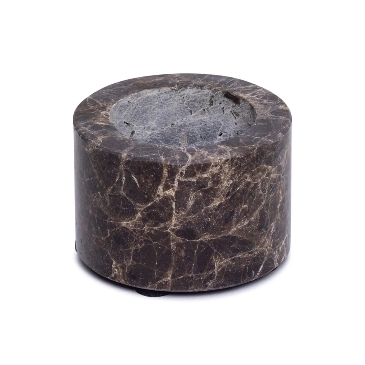 Waxinelichthouder cilinder Dark Emperador S 6x4cm