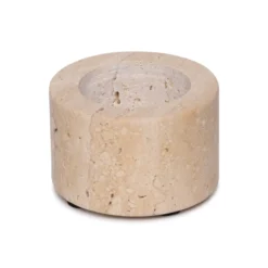 Waxinelichthouder cilinder Travertine S 6x4cm
