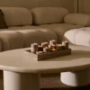 Waxinelichthouder cilinder Titanium Travertine M 6x7cm