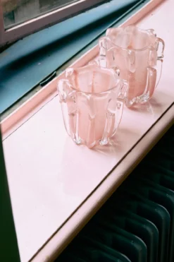 Waxinelichthouder Coralla soft pink