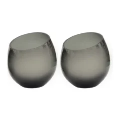 Waxinelichthouder Moho Ø15,5 cm grey - set van 2